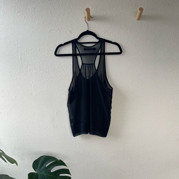 Patterson J Kincaid Oversized Ruffled Racerback Tank - Picture 4 of 4